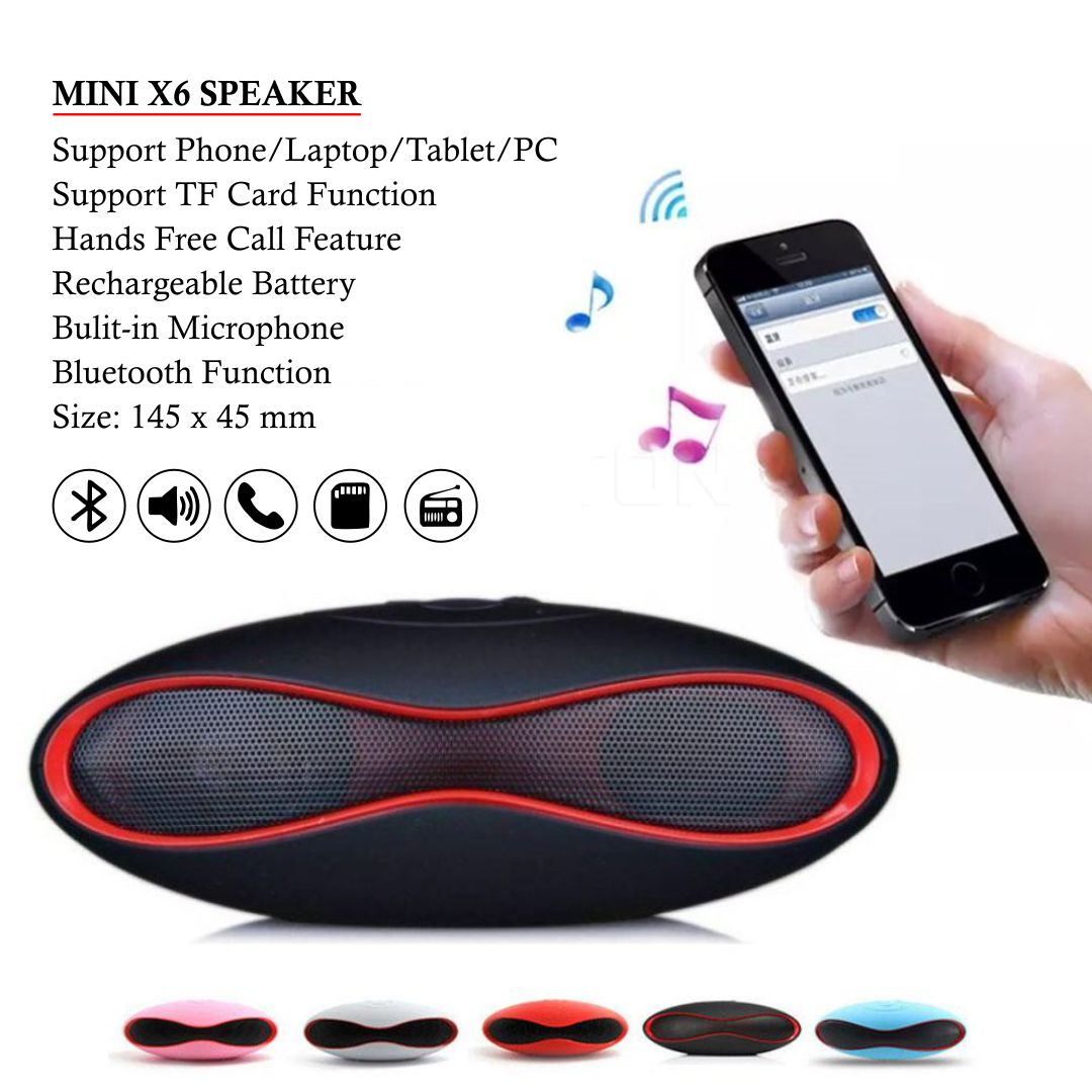 Mini X6 Portable Bluetooth Speaker