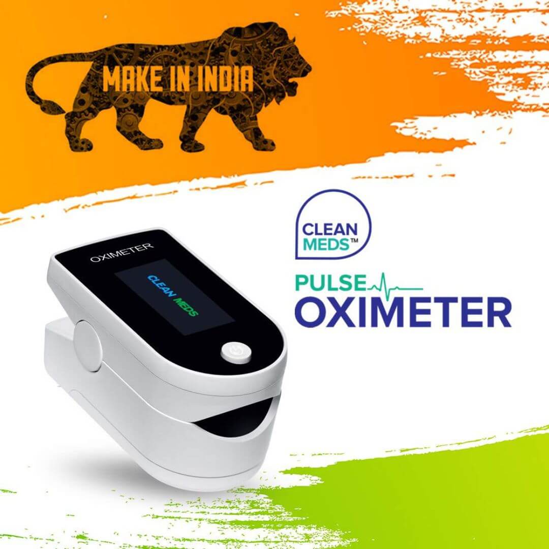 CLEAN MEDS Fingertip Pulse Oximeter CM002 (Made In India)