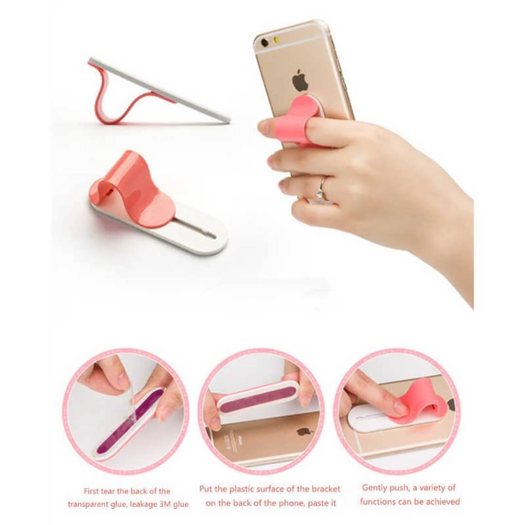 Finger Grip Mobile Holder and Stand