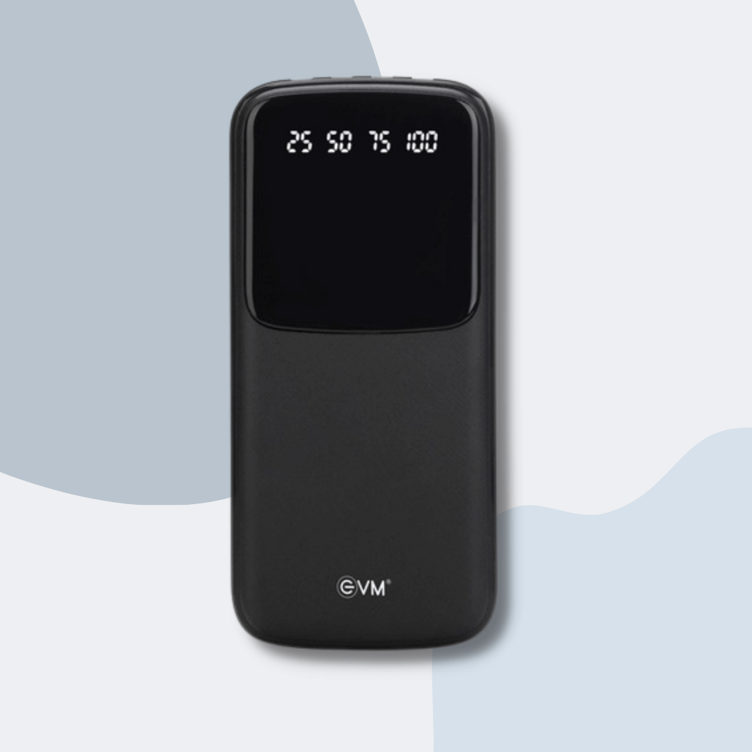 EVM Encase+ 10000mAh with Digital Display Black