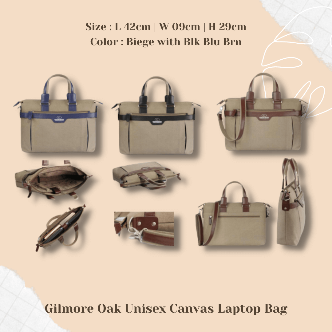 Gilmore Oak Unisex Canvas Laptop Bag
