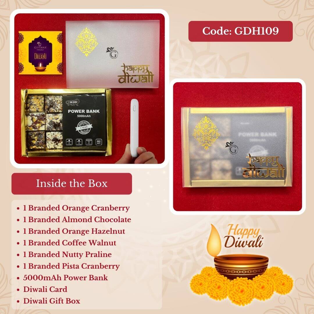 Assorted Chocolates 6pcs and Power Bank GDH109